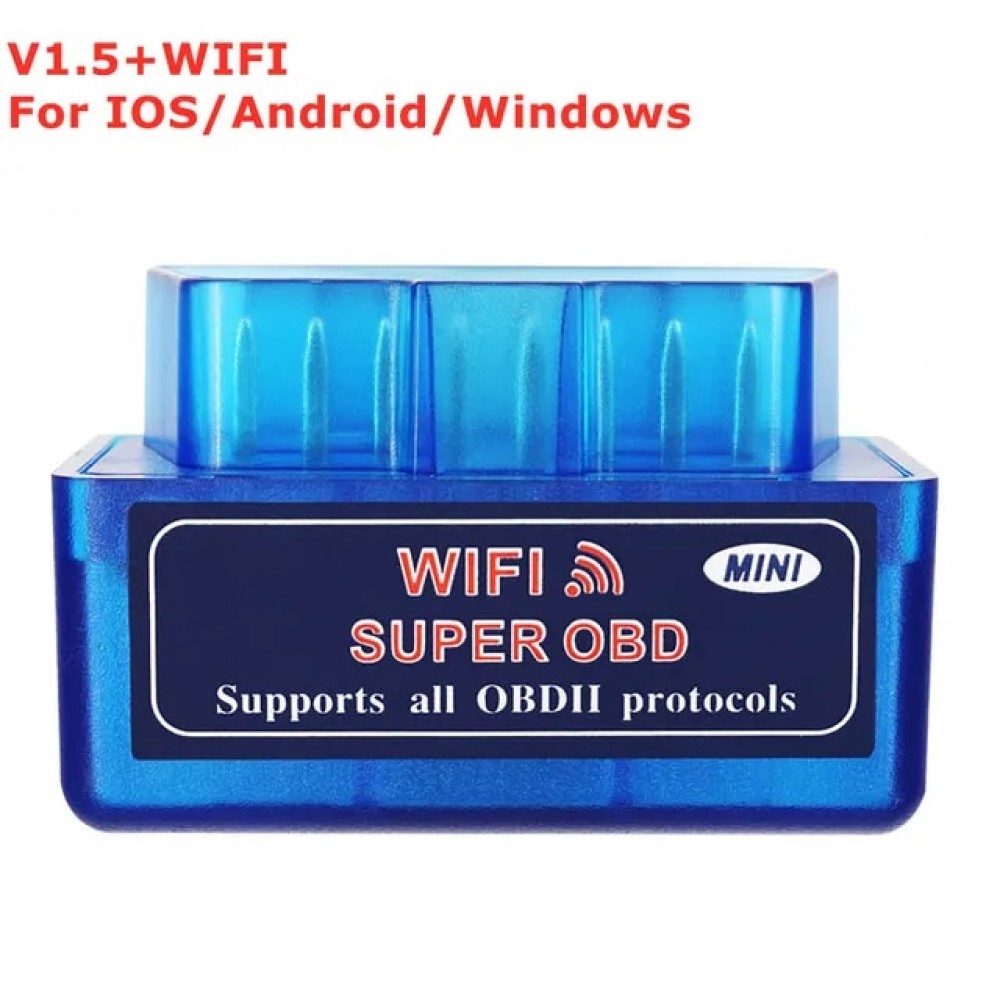 OBD2 WIFI ELM327 V1.5 Синій